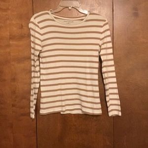 Tan striped shirt